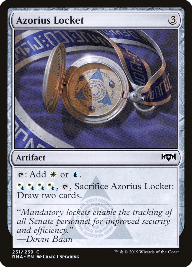 Azorius Locket [Ravnica Allegiance] | The Gaming-Verse