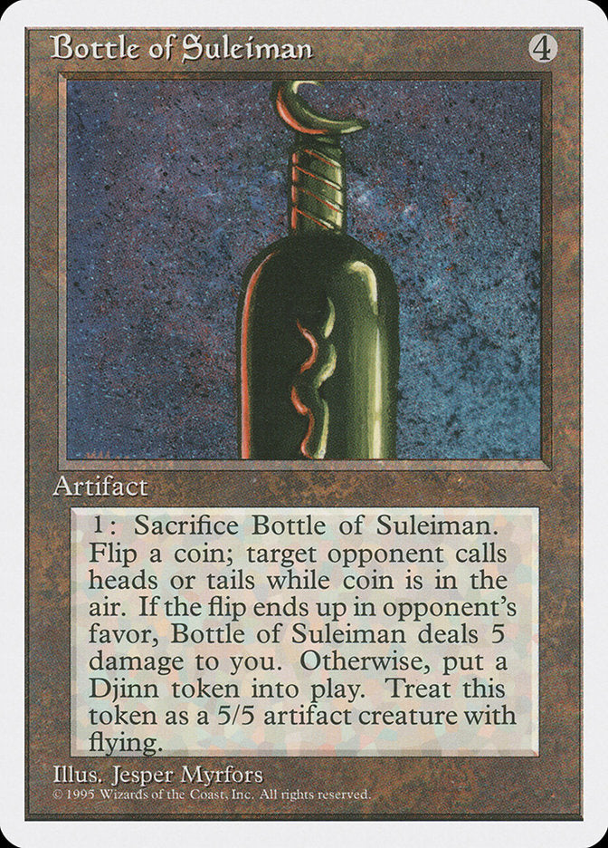 Bottle of Suleiman [Fourth Edition] | The Gaming-Verse