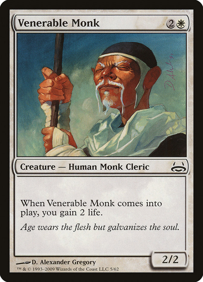 Venerable Monk [Duel Decks: Divine vs. Demonic] | The Gaming-Verse