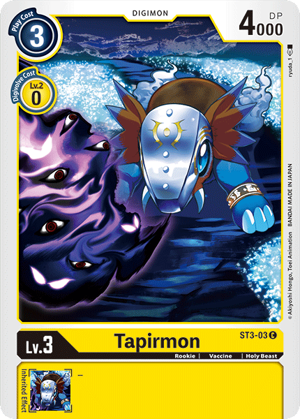 Tapirmon [ST3-03] [Starter Deck: Heaven's Yellow] | The Gaming-Verse