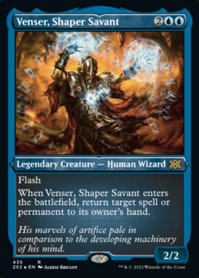 Venser, Shaper Savant (Foil Etched) [Double Masters 2022] | The Gaming-Verse