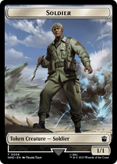 Soldier // Food (0025) Double-Sided Token [Doctor Who Tokens] | The Gaming-Verse