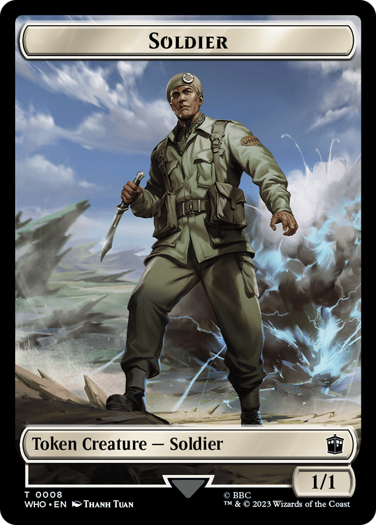 Copy // Soldier Double-Sided Token [Doctor Who Tokens] | The Gaming-Verse