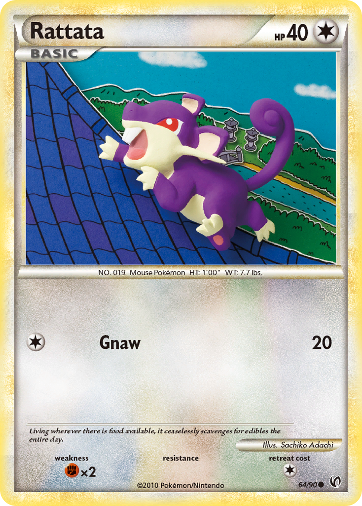 Rattata (64/90) [HeartGold & SoulSilver: Undaunted] | The Gaming-Verse