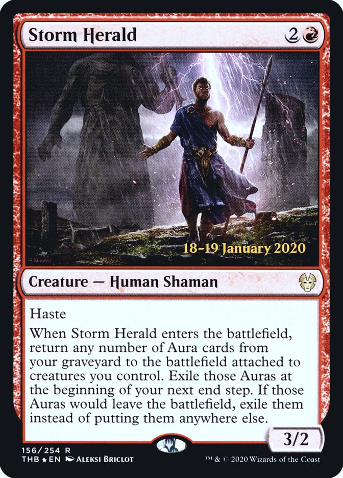 Storm Herald [Theros Beyond Death Prerelease Promos] | The Gaming-Verse