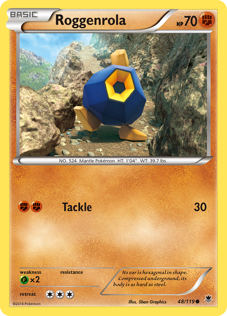 Roggenrola (48/119) [XY: Phantom Forces] | The Gaming-Verse