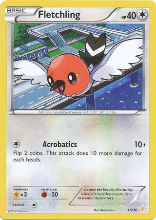 Fletchling (16/30) [XY: Trainer Kit 3 - Pikachu Libre] | The Gaming-Verse