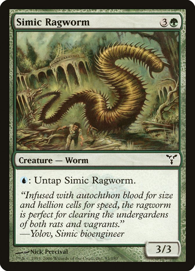 Simic Ragworm [Dissension] | The Gaming-Verse