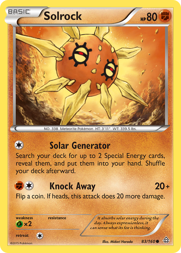 Solrock (83/160) [XY: Primal Clash] | The Gaming-Verse