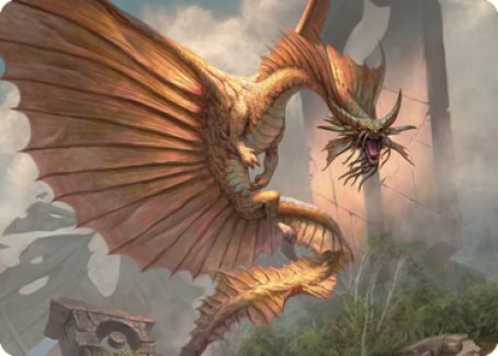 Ancient Gold Dragon Art Card (28) [Commander Legends: Battle for Baldur's Gate Art Series] | The Gaming-Verse