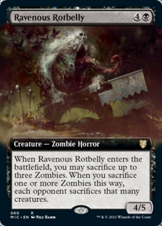 Ravenous Rotbelly (Extended) [Innistrad: Midnight Hunt Commander] | The Gaming-Verse