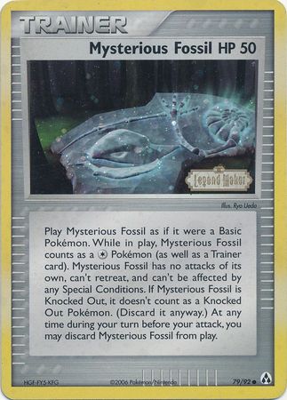 Mysterious Fossil (79/92) (Stamped) [EX: Legend Maker] | The Gaming-Verse