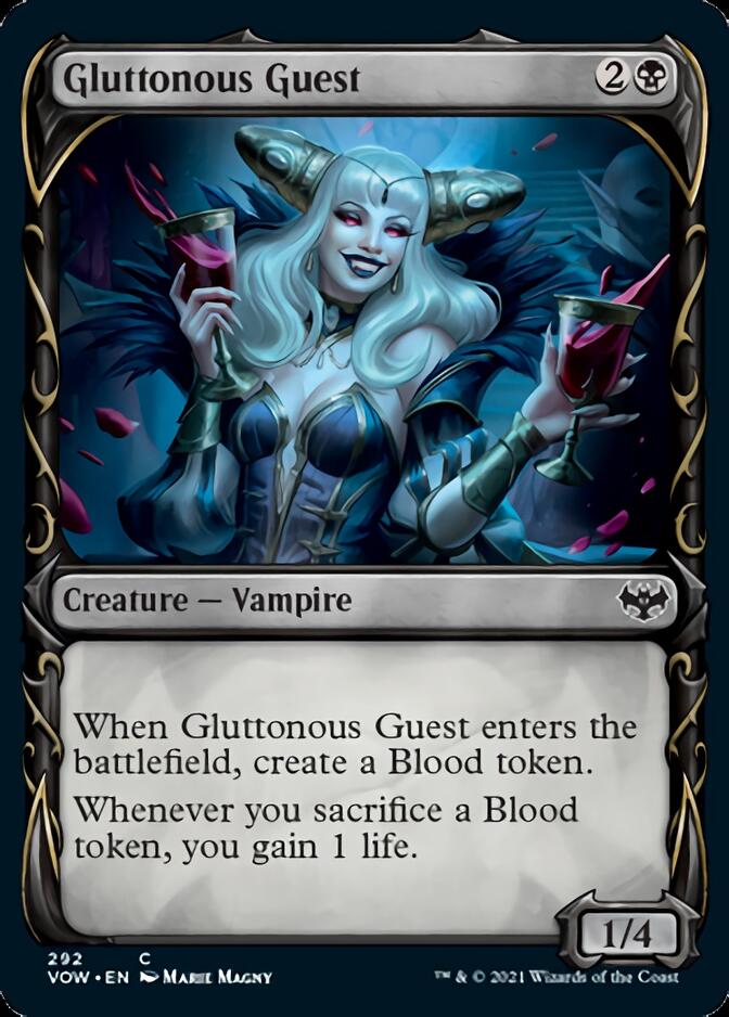 Gluttonous Guest (Showcase Fang Frame) [Innistrad: Crimson Vow] | The Gaming-Verse