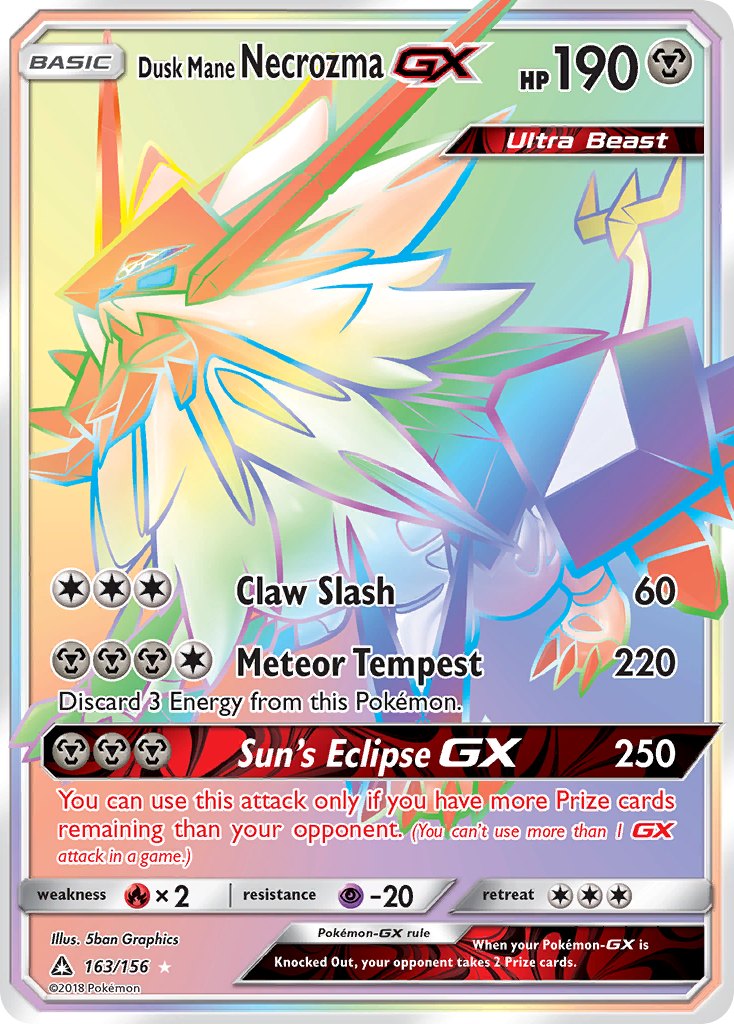 Dusk Mane Necrozma GX (163/156) [Sun & Moon: Ultra Prism] | The Gaming-Verse