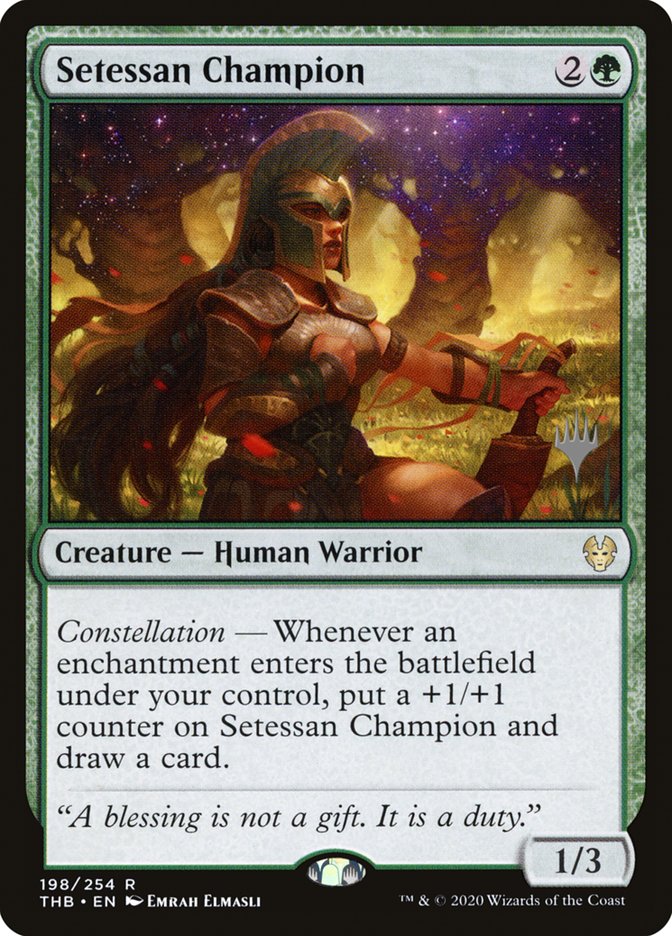 Setessan Champion (Promo Pack) [Theros Beyond Death Promos] | The Gaming-Verse