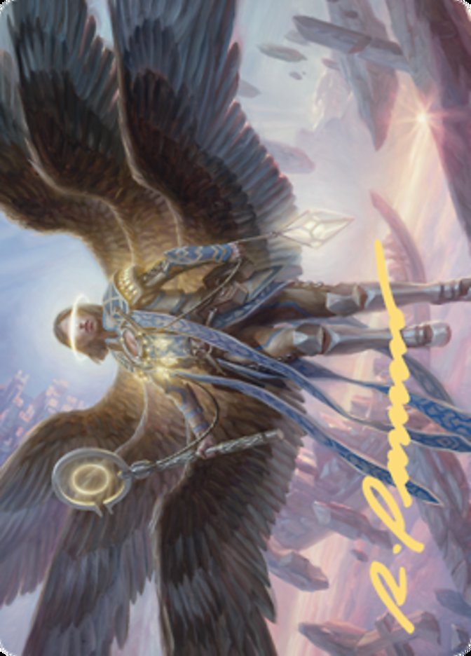 Angel of Destiny Art Card (Gold-Stamped Signature) [Zendikar Rising Art Series] | The Gaming-Verse