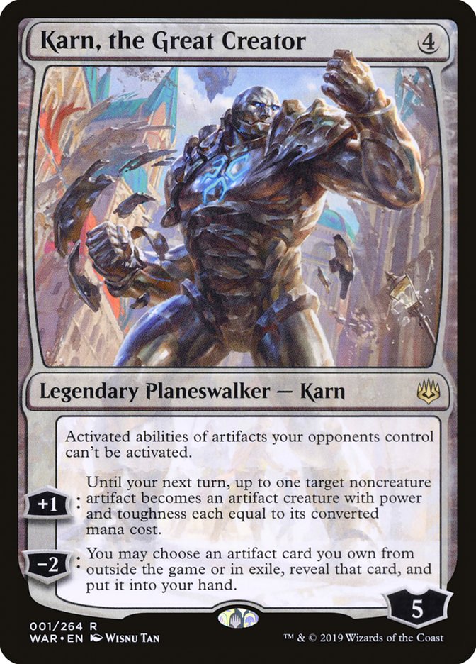 Karn, the Great Creator [War of the Spark] | The Gaming-Verse