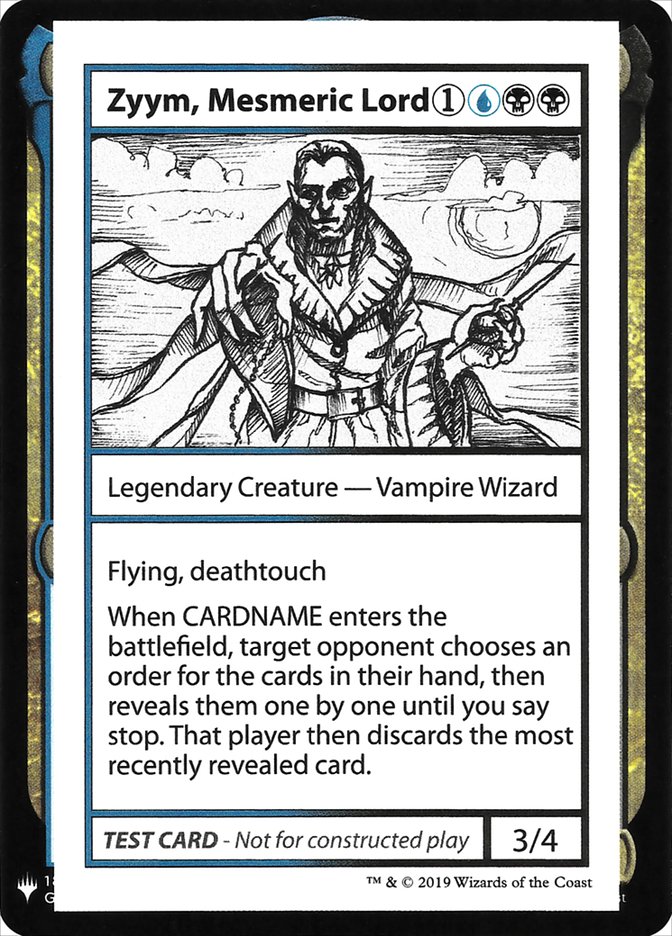 Zyym, Mesmeric Lord [Mystery Booster Playtest Cards] | The Gaming-Verse