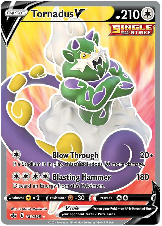 Tornadus V (184/198) [Sword & Shield: Chilling Reign] | The Gaming-Verse