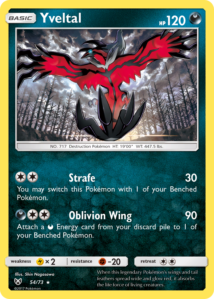 Yveltal (54/73) [Sun & Moon: Shining Legends] | The Gaming-Verse