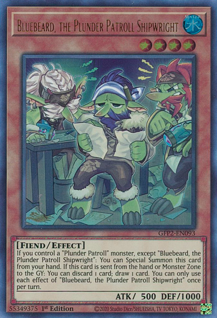 Bluebeard, the Plunder Patroll Shipwright [GFP2-EN093] Ultra Rare | The Gaming-Verse