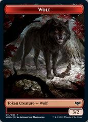 Wolf (011) // Boar Double-sided Token [Innistrad: Crimson Vow Tokens] | The Gaming-Verse