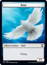 Bird (001) // Soldier Double-sided Token [Kaldheim Commander Tokens] | The Gaming-Verse