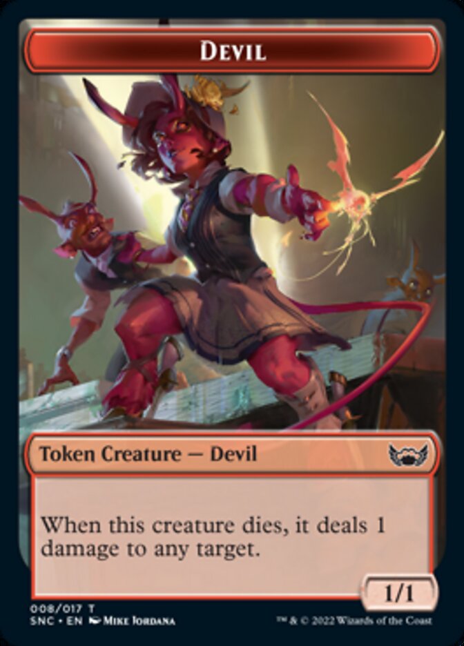 Devil Token [Streets of New Capenna Tokens] | The Gaming-Verse