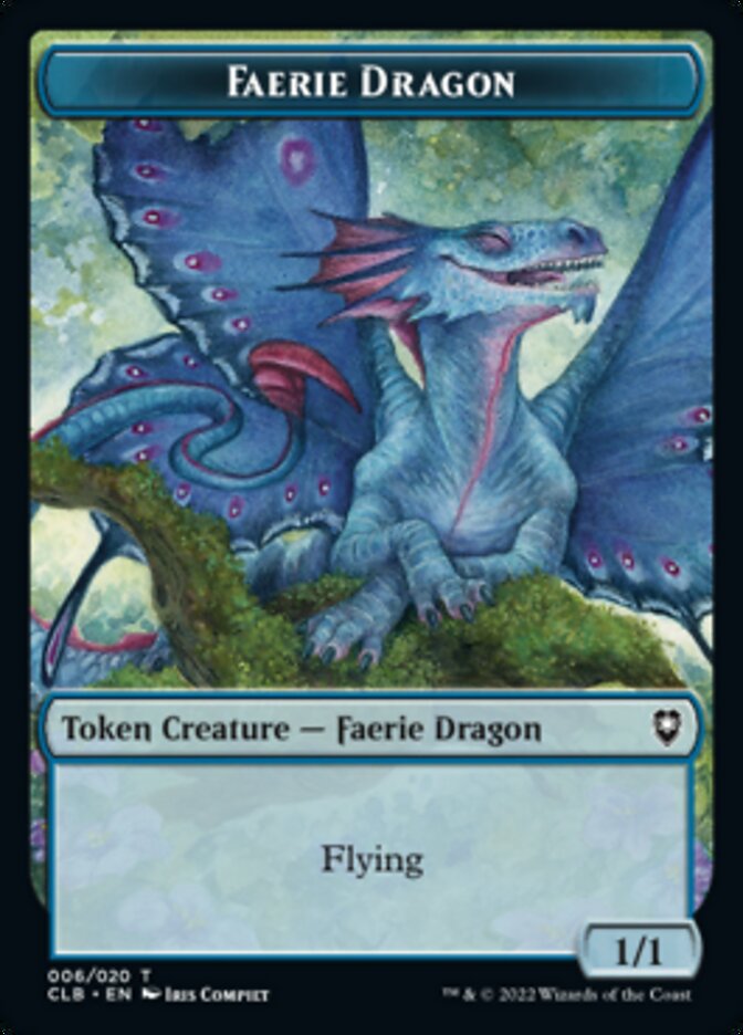 Faerie Dragon Token [Commander Legends: Battle for Baldur's Gate Tokens] | The Gaming-Verse