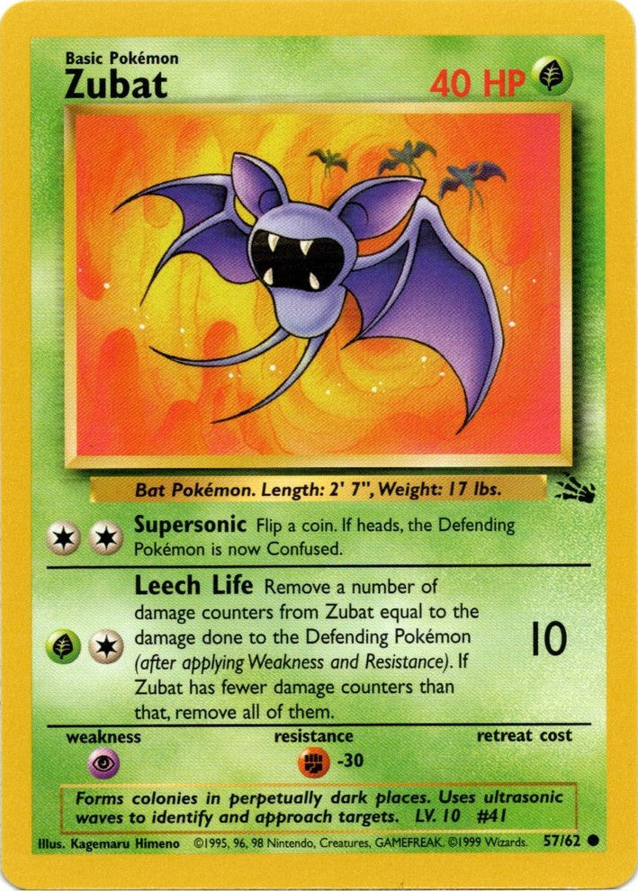 Zubat (57/62) [Fossil Unlimited] | The Gaming-Verse