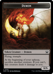 Angel (3) // Demon Double-Sided Token [March of the Machine Commander Tokens] | The Gaming-Verse