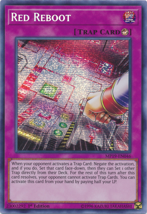 Red Reboot [MP19-EN046] Prismatic Secret Rare | The Gaming-Verse