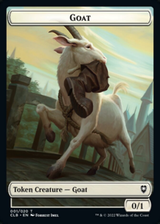 Goat Token [Commander Legends: Battle for Baldur's Gate Tokens] | The Gaming-Verse