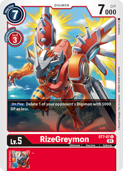 RizeGreymon [ST7-07] [Starter Deck: Gallantmon] | The Gaming-Verse