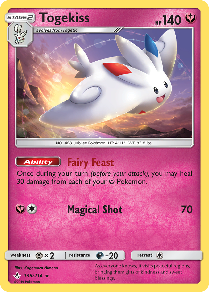 Togekiss (138/214) [Sun & Moon: Unbroken Bonds] | The Gaming-Verse