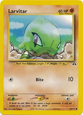 Larvitar (57/75) [Neo Discovery Unlimited] | The Gaming-Verse