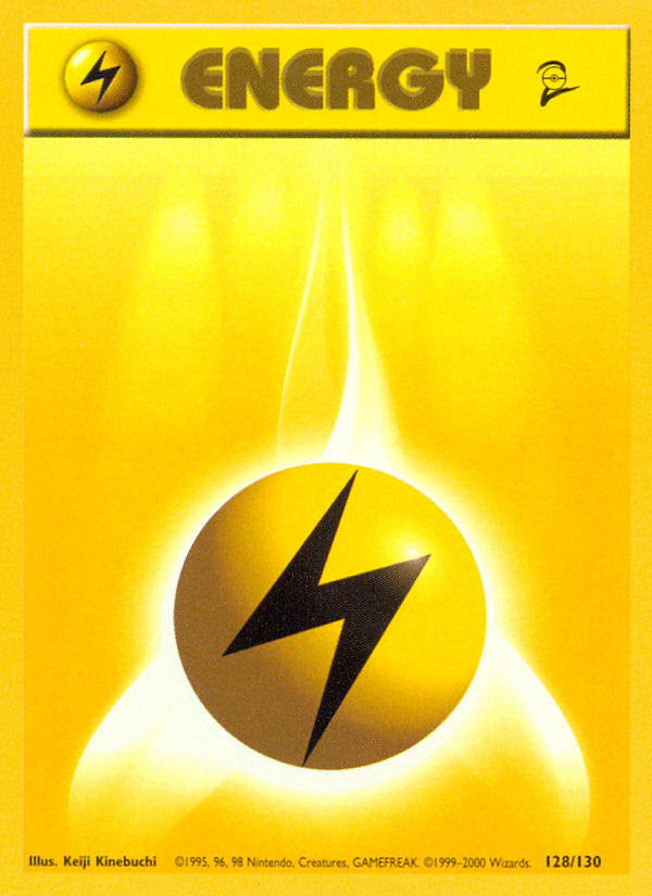 Lightning Energy (128/130) [Base Set 2] | The Gaming-Verse