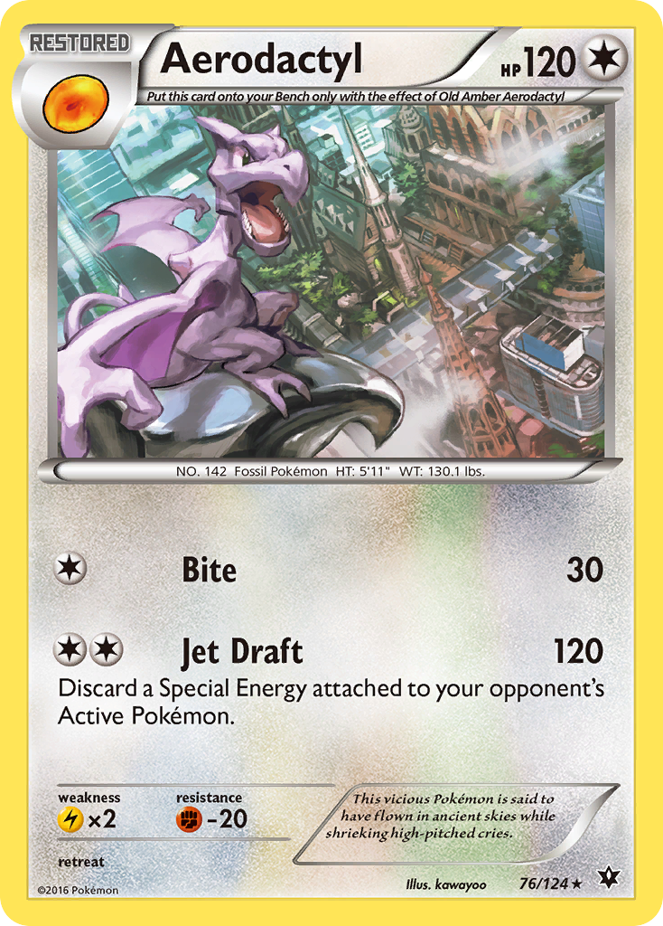 Aerodactyl (76/124) [XY: Fates Collide] | The Gaming-Verse