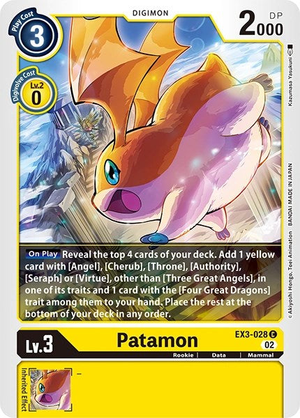 Patamon [EX3-028] [Revision Pack Cards] | The Gaming-Verse