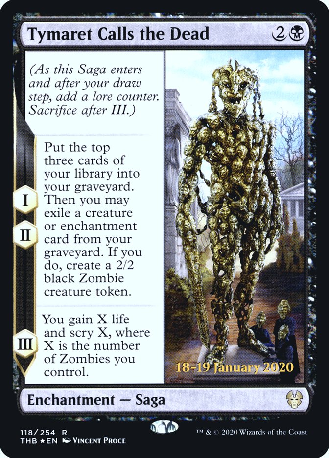 Tymaret Calls the Dead [Theros Beyond Death Prerelease Promos] | The Gaming-Verse