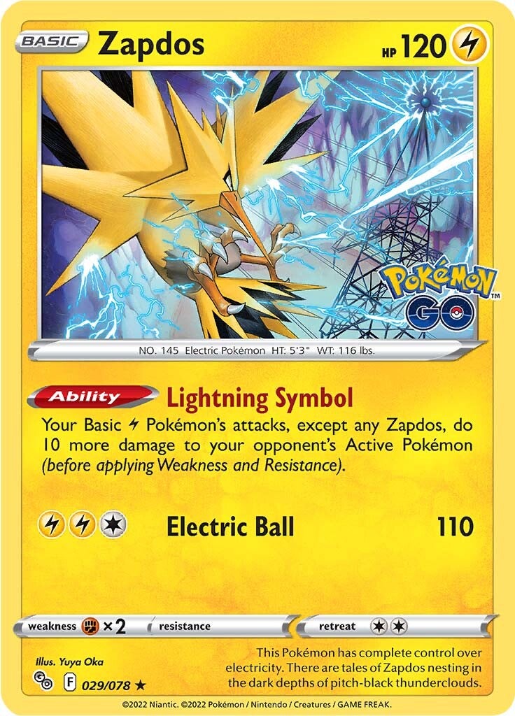 Zapdos (029/078) [Pokémon GO] | The Gaming-Verse