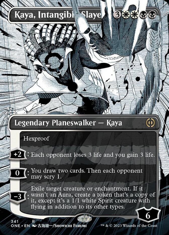 Kaya, Intangible Slayer (Borderless Manga) [Phyrexia: All Will Be One] | The Gaming-Verse