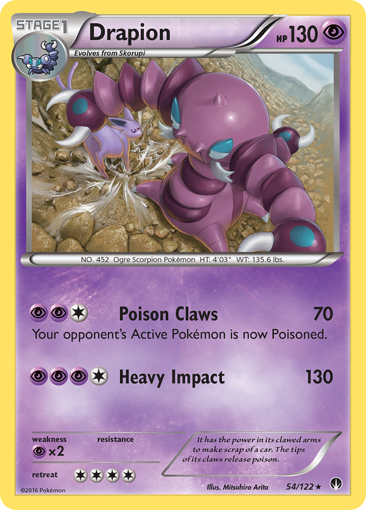 Drapion (54/122) [XY: BREAKpoint] | The Gaming-Verse