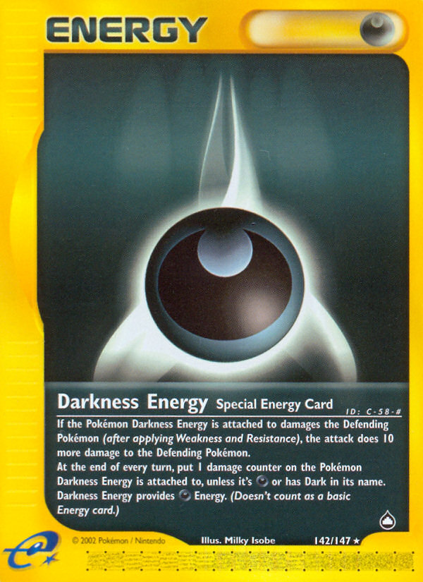 Darkness Energy (142/147) [Aquapolis] | The Gaming-Verse