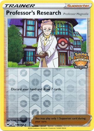 Professor's Research (178/202) (Regional Championship Promo) [Sword & Shield: Base Set] | The Gaming-Verse