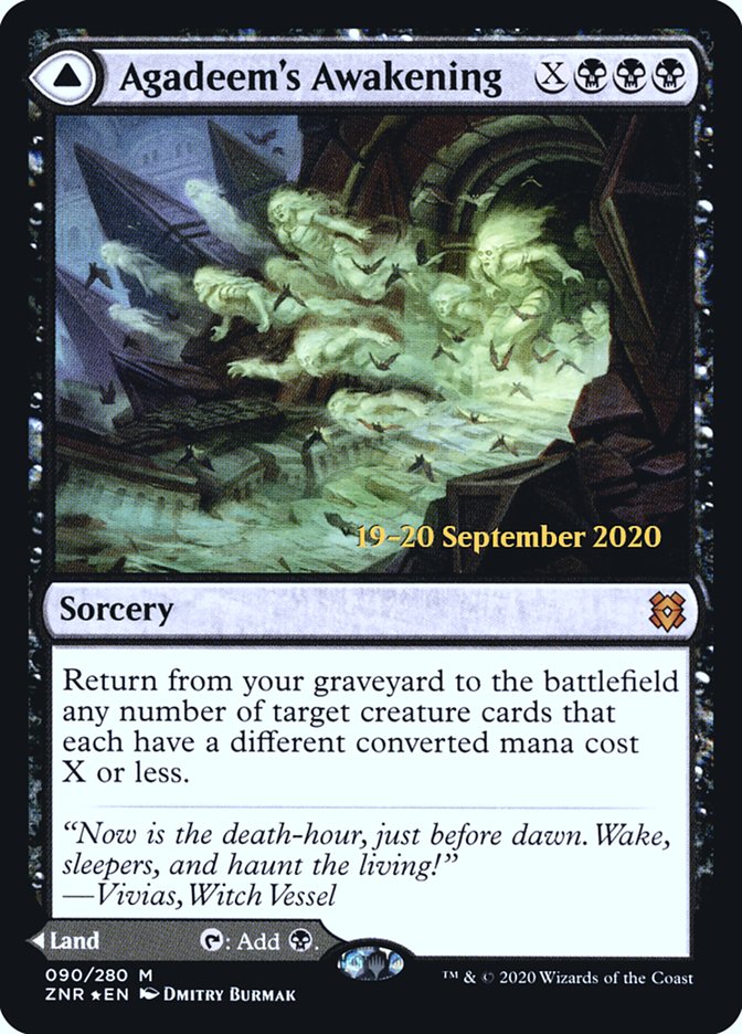 Agadeem's Awakening // Agadeem, the Undercrypt  [Zendikar Rising Prerelease Promos] | The Gaming-Verse