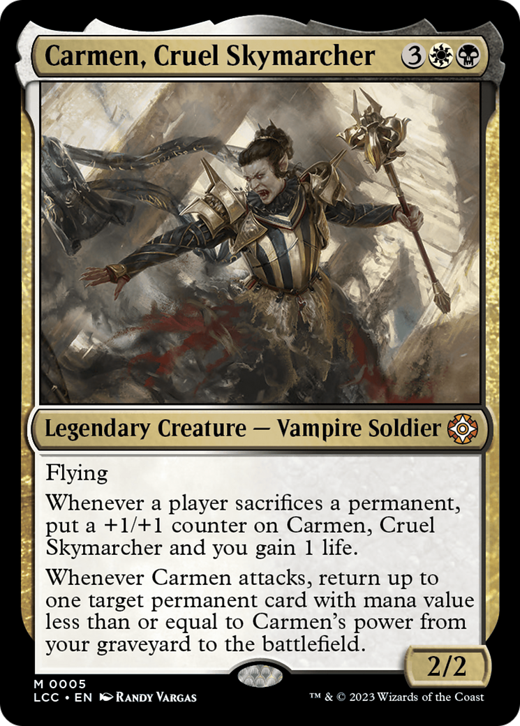 Carmen, Cruel Skymarcher [The Lost Caverns of Ixalan Commander] | The Gaming-Verse