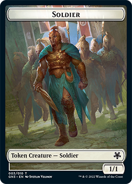 Soldier // Elf Warrior Double-Sided Token [Game Night: Free-for-All Tokens] | The Gaming-Verse