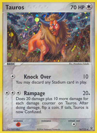 Tauros (16/112) [EX: FireRed & LeafGreen] | The Gaming-Verse