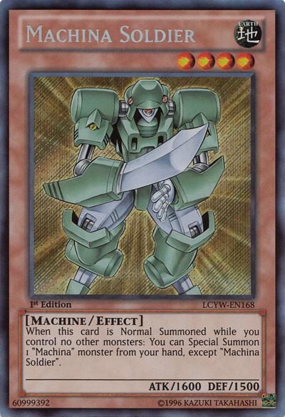 Machina Soldier [LCYW-EN168] Secret Rare | The Gaming-Verse